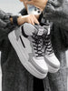 Men's White Sneakers Couples Anti-Slip Casual Sports Shoes For Outdoor Activities, High-Top Style